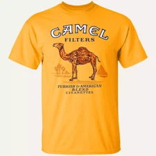 New Classic Camel Cigarettes Short Sleeve Yellow All Size T-Shirt BM351