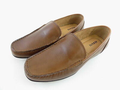 Alfani Holden Brown Mens SZ Loafers Slip Ons Leather Drivers Shoes  NIB