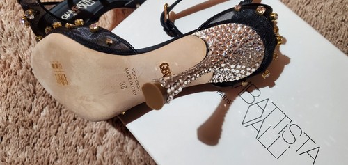MSRP$1680 Giambattista Valli Women's dotted crystal Strap Pumps Size 8 us /38 - Picture 9 of 18