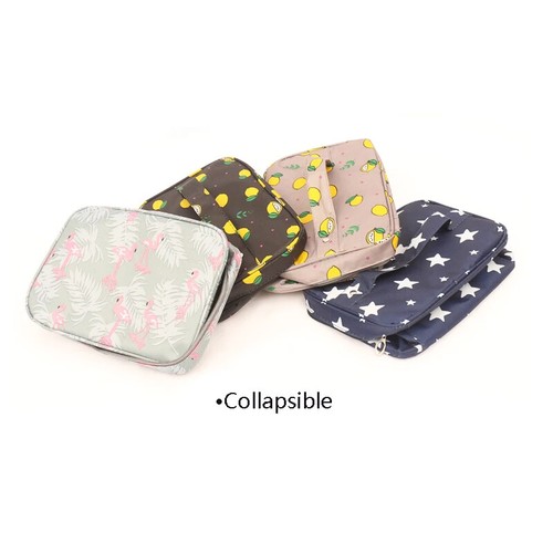 Bolsa de maquillaje portátil impermeable para mujeres organizadora de artículos de tocador de alta capacidad almacenamiento - Imagen 15 de 20