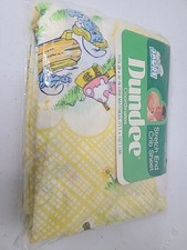 Vintage 1983 New Sealed Smurfs Village Dundee Stretch End Baby Crib Sheet 28x52