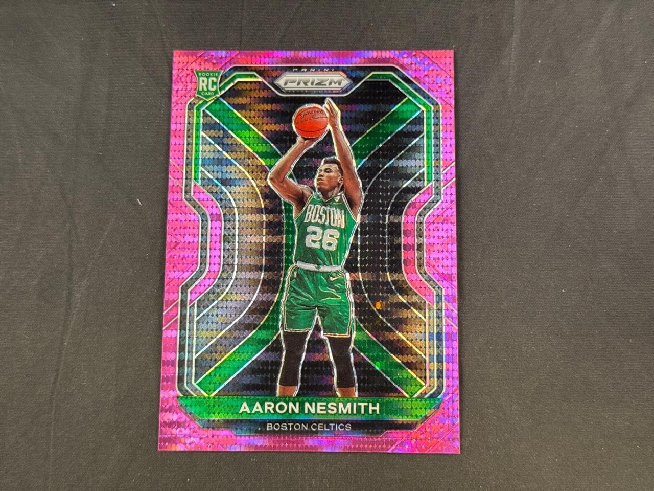 2020-21 PANINI PRIZM AARON NESMITH #282 ROOKIE PINK PULSAR PRIZMS 21/42 PACERS