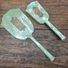 VTG Dupont USA ART NOUVEAU JEWELED GREEN MARB...