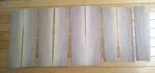 Walnut veneer 15" x 3 1/2" each and 1/42" 6 pieces + 3 pieces flat wood raw
