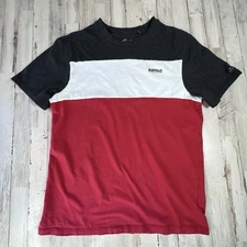 Buffalo David Bitton t-shirt Size Large Tri-Colored Cut CrewNeck