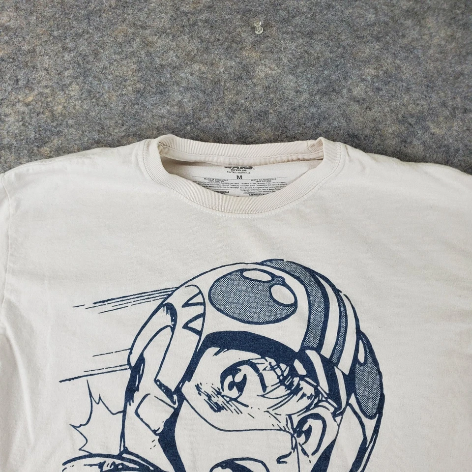 Camisa Speed Racer X Star Wars Para Hombre Mediana Blanca Cuello Redondo Manga Larga Japonesa Foto 3 de 4