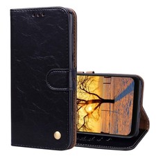 Business Style Oil Wax Texture Horizontal Flip Leather Case for Xiaomi Pocophone