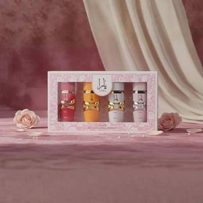 Lattafa My Yara Collection 4x Eau de Parfum Set Damen Duft Geschenkbox oriental