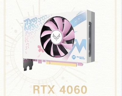 Zephyr RTX4060 ITX GPU GDDR6 TDP-115W 8G 8PIN 3*DP+HDMI 170*106*42MM