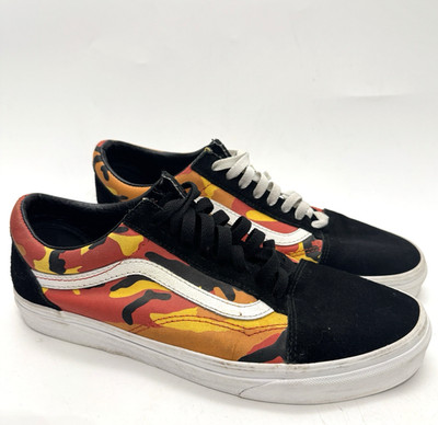 VANS Unisex Knu Old Skool Pop Camo Black Red Mens 9 Womens 10.5 Retro Y2K 500714