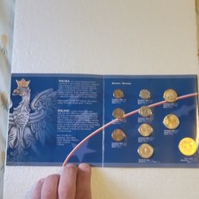 Mennica Panstwowa 2004 Poland's Accession to EU Coin Set 2 Zote to 2 Groszy