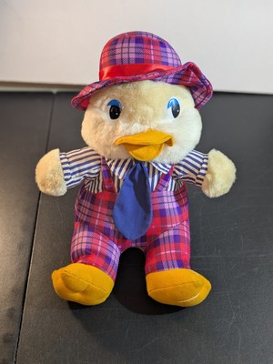 Vintage Mac Duck Musical  Singing Old MacDonald Soft Plush Toy Working 14''
