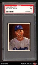 1950 Bowman #21 Pee Wee Reese Dodgers HOF PSA 7 - NM