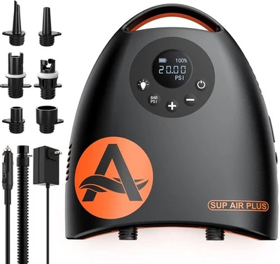 awesafe 20 PSI Elektrische SUP Luftpumpe für Schlauchboot Paddelboard Boot High Press