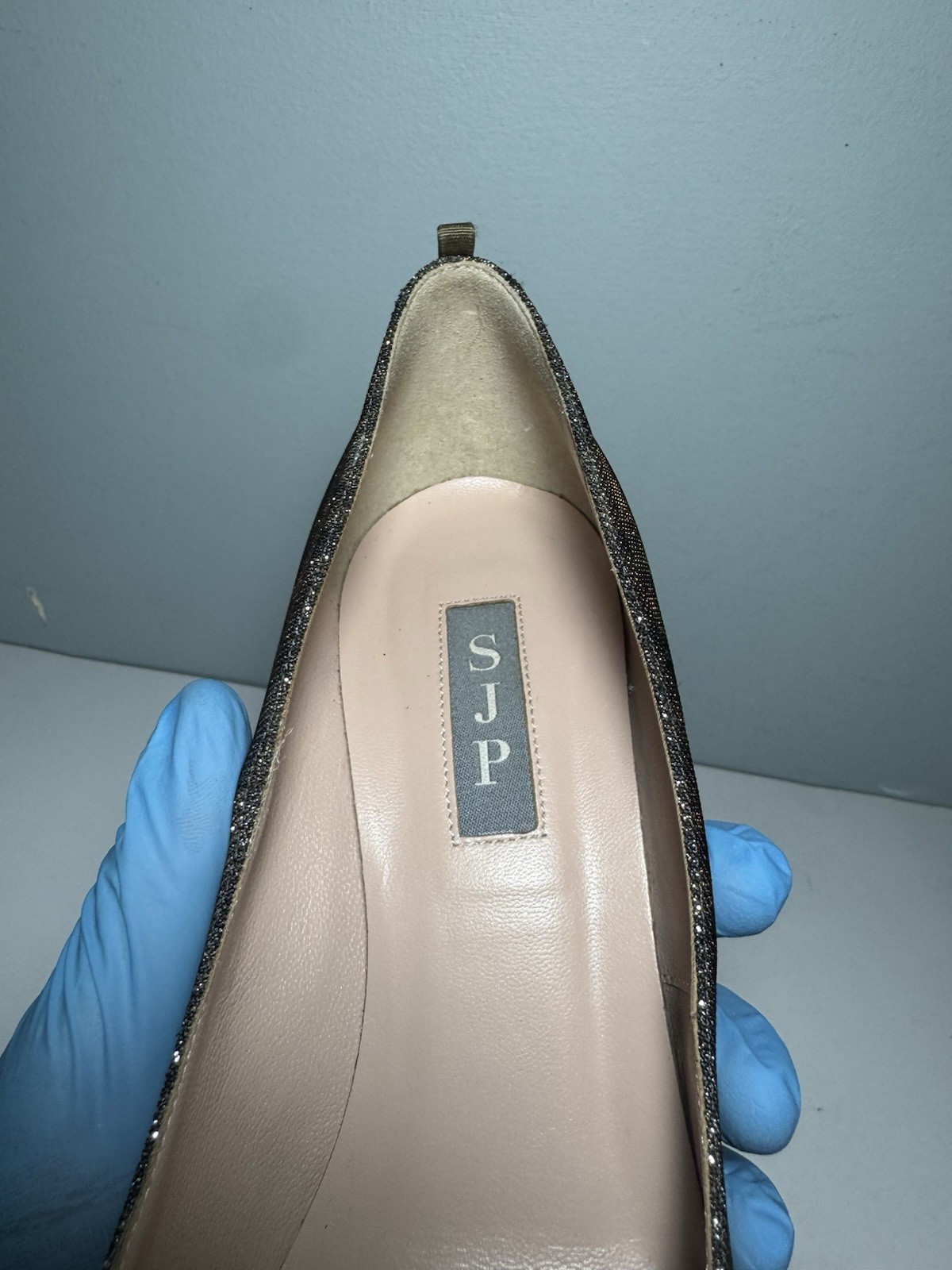 SJP Sarah Jessica Parker Fawn Brown Sparkling Animal Print Heels Size 39 | 8.5