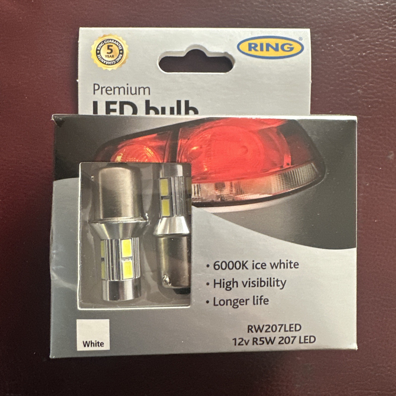 Ring LED Bulb - 12V R5W/R10W 6000K Colour Temperature - Long Life - RW207LED - Image 2