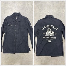 Howe Motorcycle Button Down Shirt M Mens Fugi...