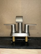 MOEN 84764SRN Genta 4 in. Centerset Bathroom Faucet Spot Resist Brushed Nickel