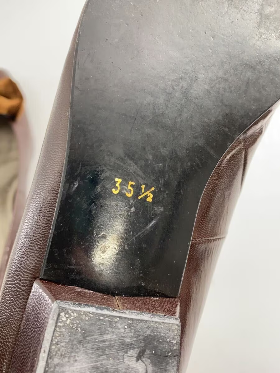 Yves Saint Laurent Pumps 35.5 Brw Leather Jlh61 thumbnail 6