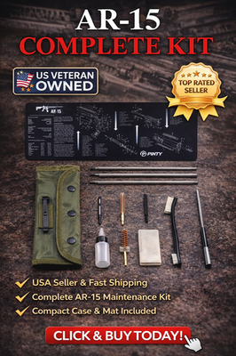#ad AR 15 Rifle Cleaning Kit w Silicone Cleaning Mat – .223 5.56 Cleaning Kit 🔥 $35.00