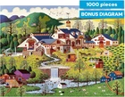 Charles Wysocki Rainbow's End 1000 Piece Jigsaw Puzzle Colorful Puzzle