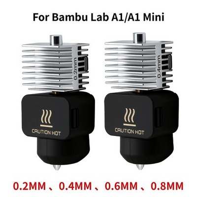 3D Printer For Bambu Lab A1 / A1 Mini Hotend Kit Hardened Steel Nozzle Assembly