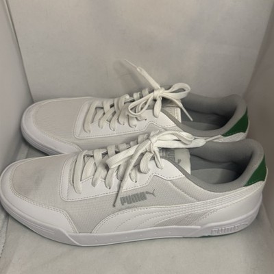 PUMA Men's Tennis Shoes Sneakers Size 10.5 Shuffle Perf White W/Green New No Box