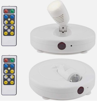 HONWELL Wireless LED Spotlights 2 Pack  Accent Lights Puck Lights with  Remotes
