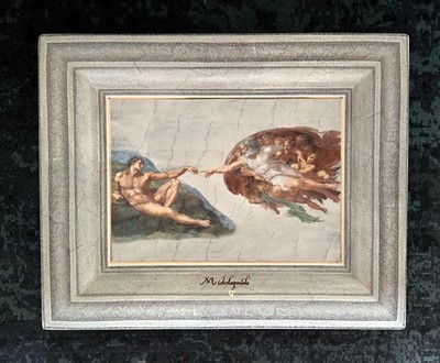 Art Antique Michelangelo Creazione di Adamo Goebel Artis Orbis Germany  LTD.ED