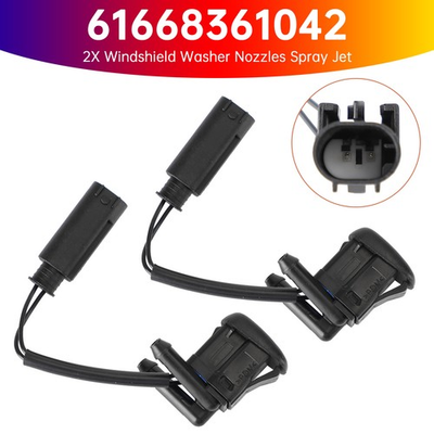 #ad 2X Windshield Wiper Nozzle Spray Jet Heated for BMW 5 Series E39 61668361042 $32.63