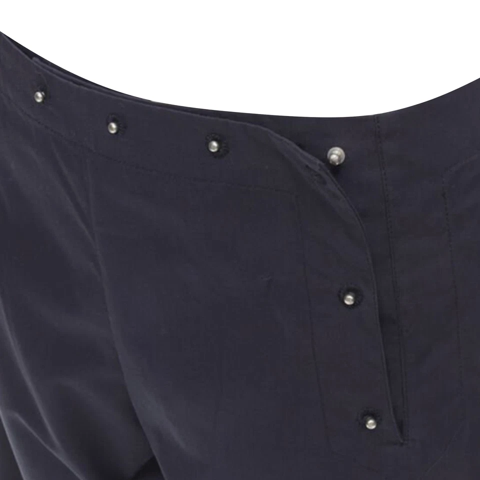 Pantalones náuticos Jean Paul Gaultier plateados botones pierna ancha mujer azul talla 38 Foto 2 de 4