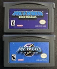 Game Boy Advance Metroid Zero Mission Fusion Nintendo GBA Lot 2 Authentic Saves!