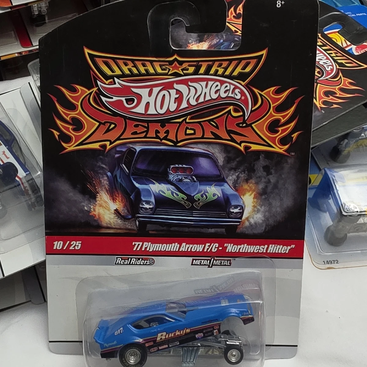 Hot Wheels Drag Strip Demons 1:64 Scale Diecast Racing Cars for