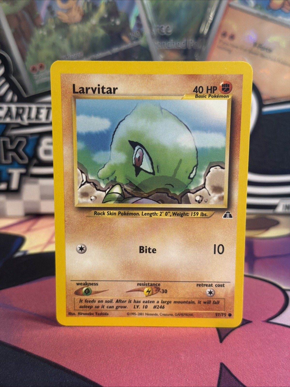 Larvitar #57/75 Neo Discovery Pokemon LP-