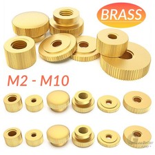 M2 M2.5 M3 M4 M5 M6 M8 M10 Solid Brass Knurled Thumb Nuts  5mm - 22mm Qty 1-100