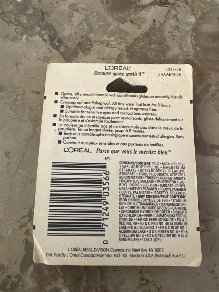 L'oreal Soft Effects Eye Color Shadow - Pink Breeze Soft Perle 0.08 oz HTF Shade - Image 2 of 2