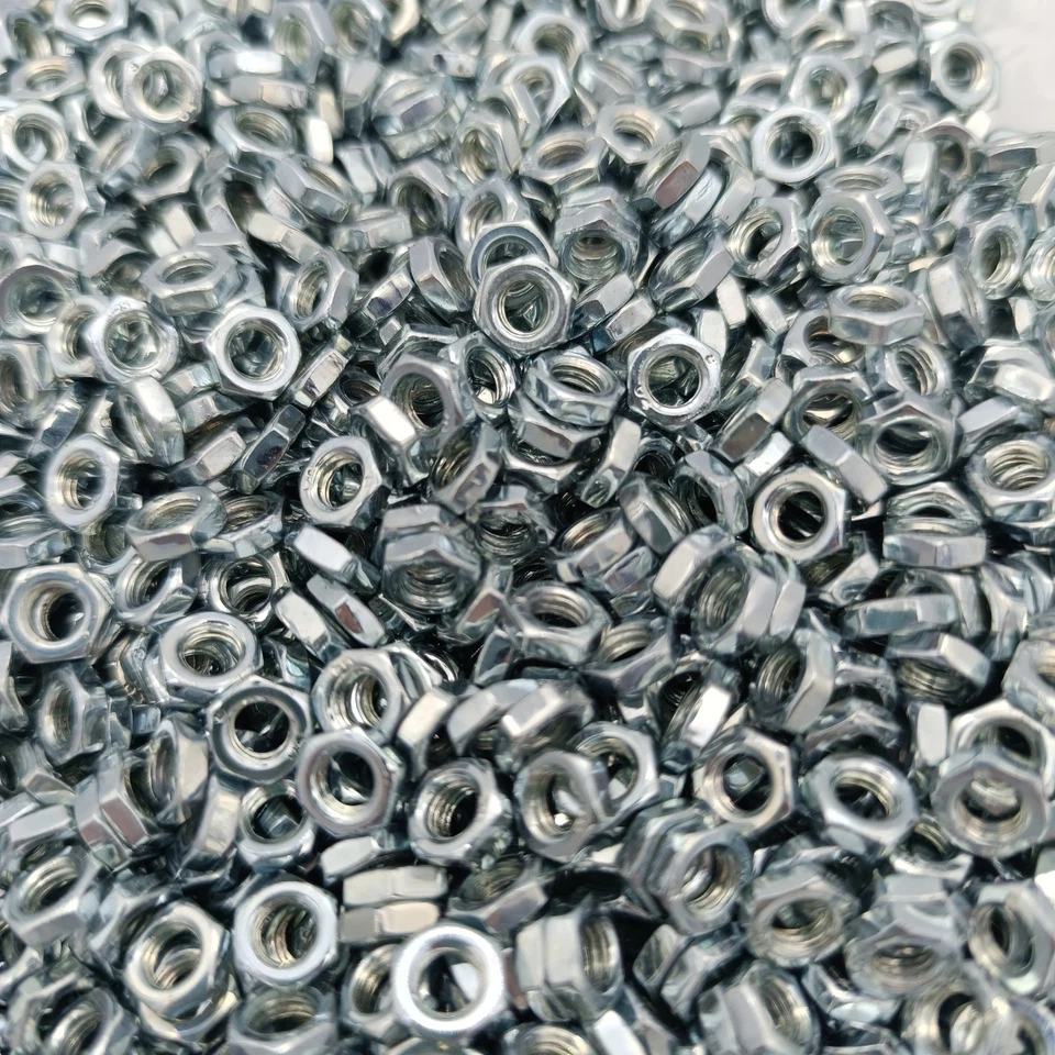 Flachmutter M3 - M16 DIN 439 Sechskantmutter niedrig Stahl verzinkt Mutter 04 - Bild 3 von 4