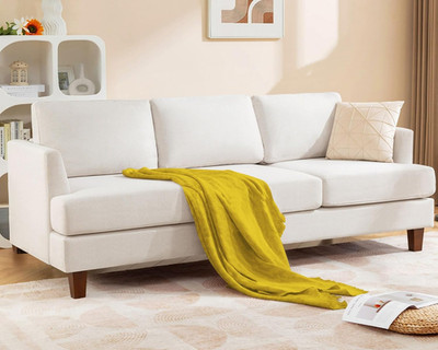 3 Seater Sofa Couch with Deep Seats, 89'' Mid Century Modern Upholstered Sofa wit