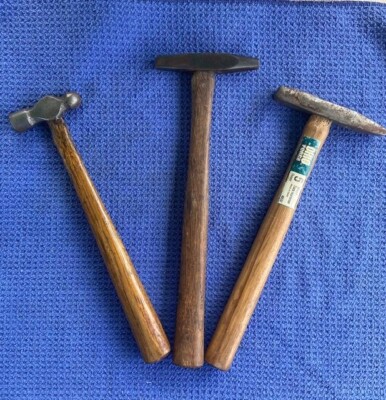 Set of Three   Assorted    Vintage Hammers