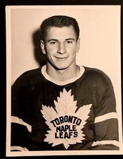 1954 Toronto Maple Leafs Larry Cahan  Original Turofsky Photo Vintage Hockey NHL
