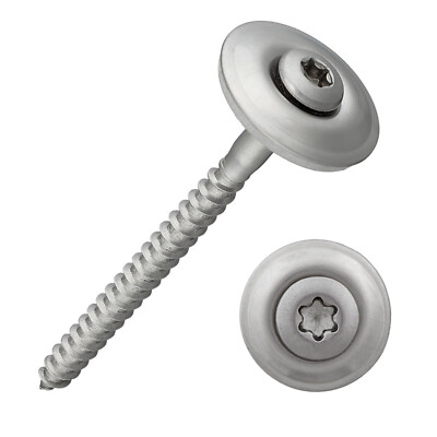 Spenglerschrauben Torx | Edelstahl A2 | Dichtscheibe 20 mm | 4,5 x 20 - 100 mm