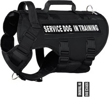 Tactical Dog Harness for Large Dogs, Breathable Air Mesh Dog Vest Harness, Servi