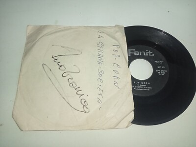 La Strana Società    Pop Corn - Schallplatte 45 Umdrehungen 7'' ITALIEN 1972 (no Cover)