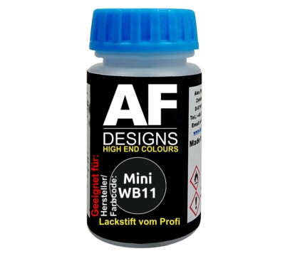 Lackstift für Mini WB11 Absolute Black Metallic schnelltrocknend Tupflack Autola
