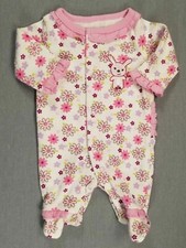 Nwot Baby Girl Clothes Babies R Us Preemie Pink Ruffle Floral Footed Outfit