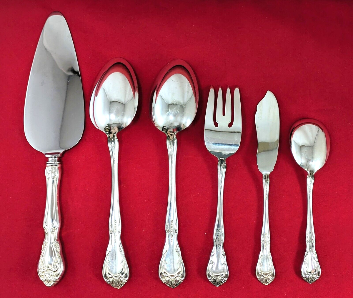 Alvin CHATEAU ROSE Sterling Silver Flatware Set 66pcs, Service for