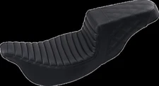 Saddlemen Black Step-Up Seat Tuck Roll / Lattice Stitch for Harley Touring 08-20
