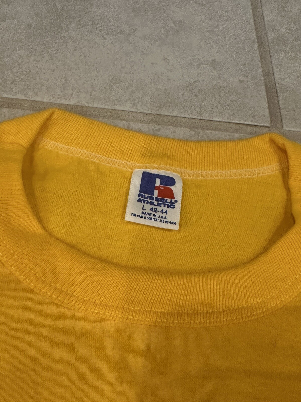 Vintage 1980s Gold Bar Run Army SDSU 5k 10k Shirt Yel… - Gem