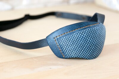 Leather Eye Patch, Eye Patch, Slim Eye Patch, Small Eye Patch, One Eye, Eye Mask