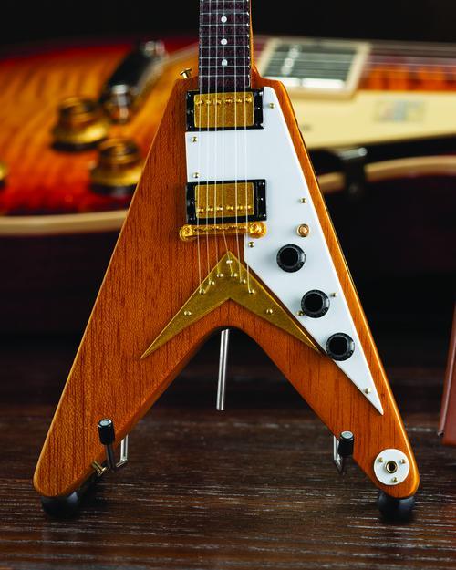 Gibson 1958 Korina Flying V Mini Guitar Replica | eBay